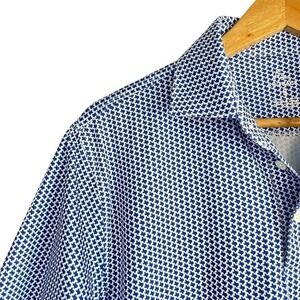 Rhoback Mens Polo Shirt Texas Print Size XL Golf Preppy